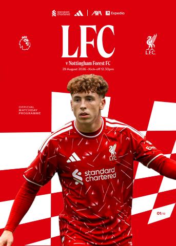 Liverpool FC Programmes issue vs Nottingham Forest 26-27
