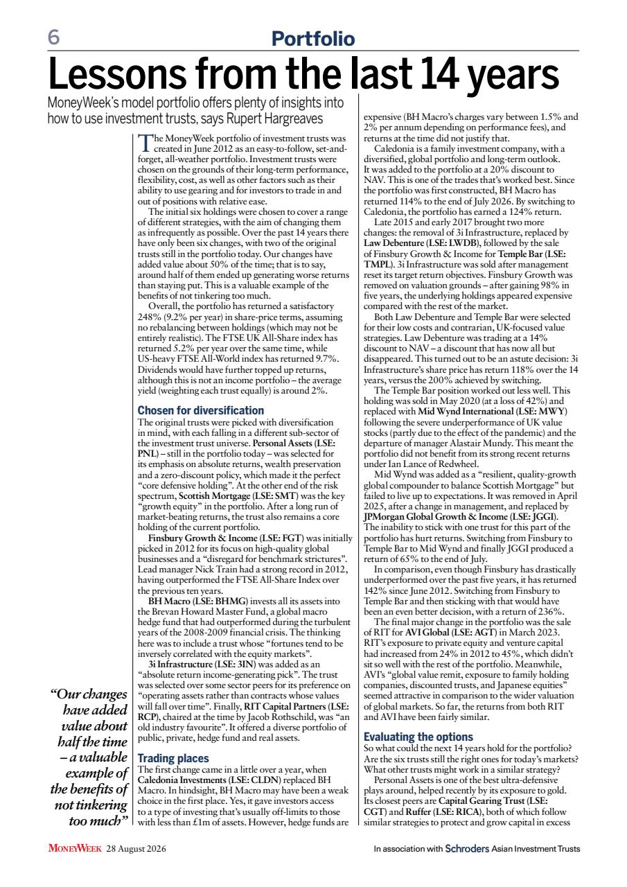 MoneyWeek Preview Pages