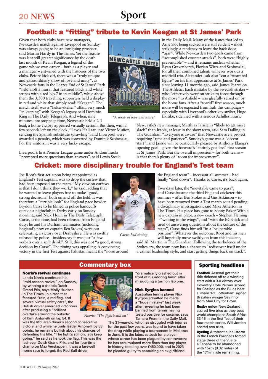 The Week Preview Pages