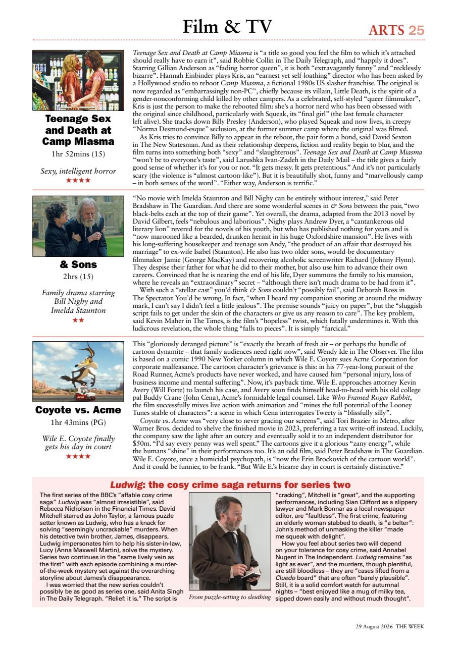The Week Preview Pages
