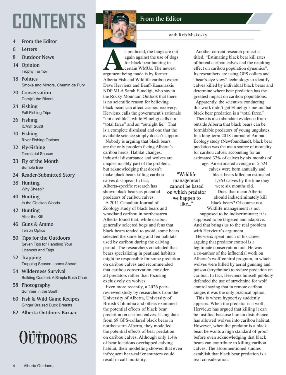 Alberta Outdoors Preview Pages