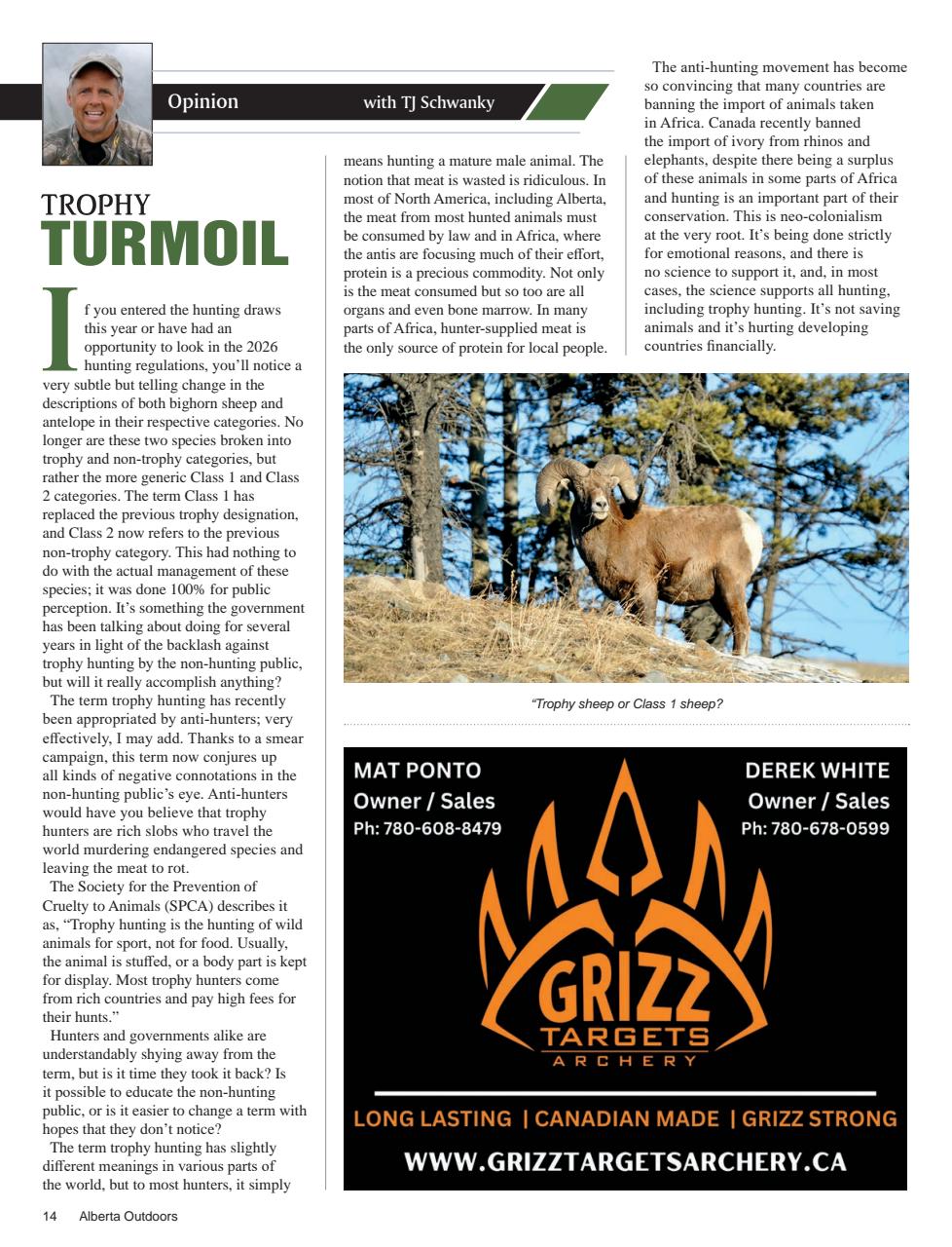 Alberta Outdoors Preview Pages