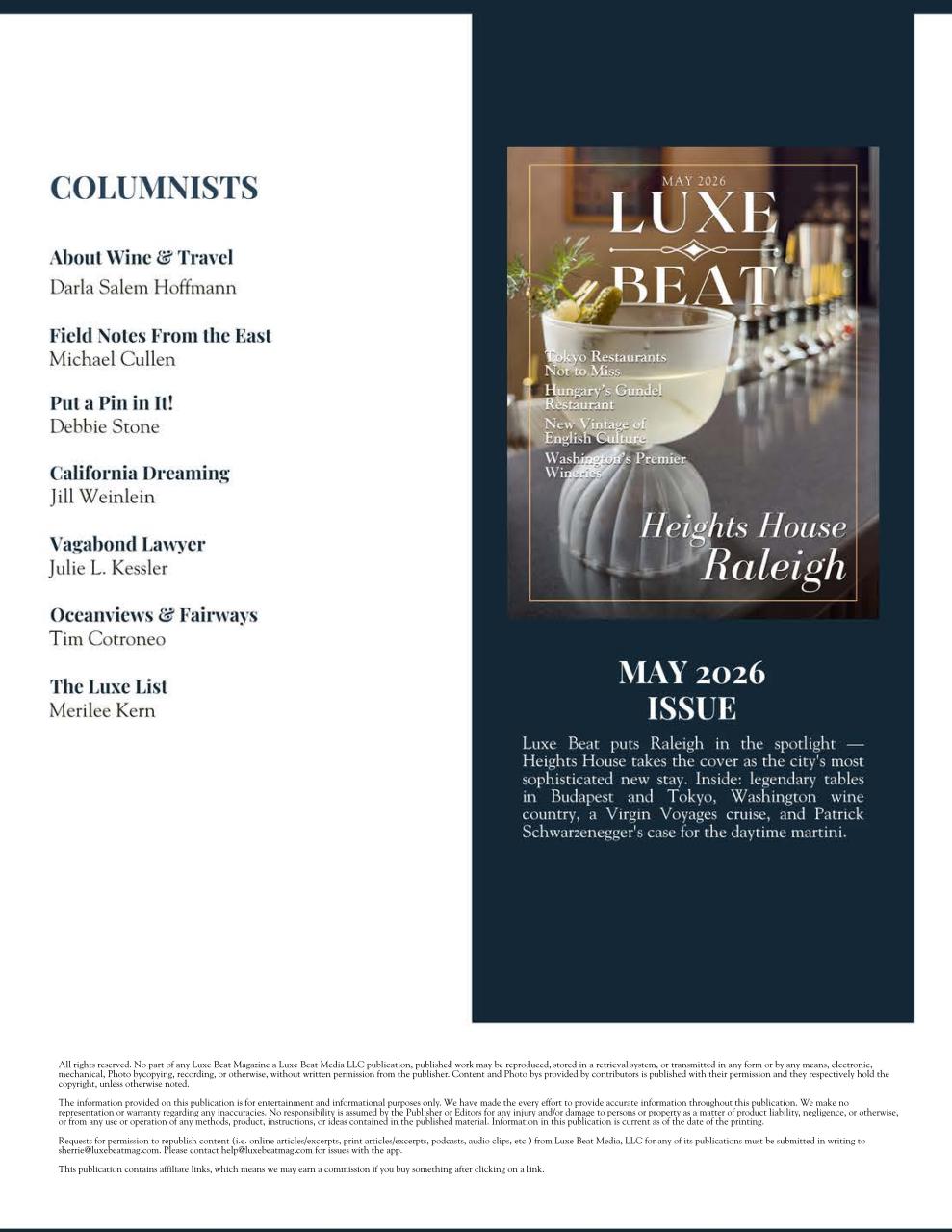 Luxe Beat Magazine  Preview Pages