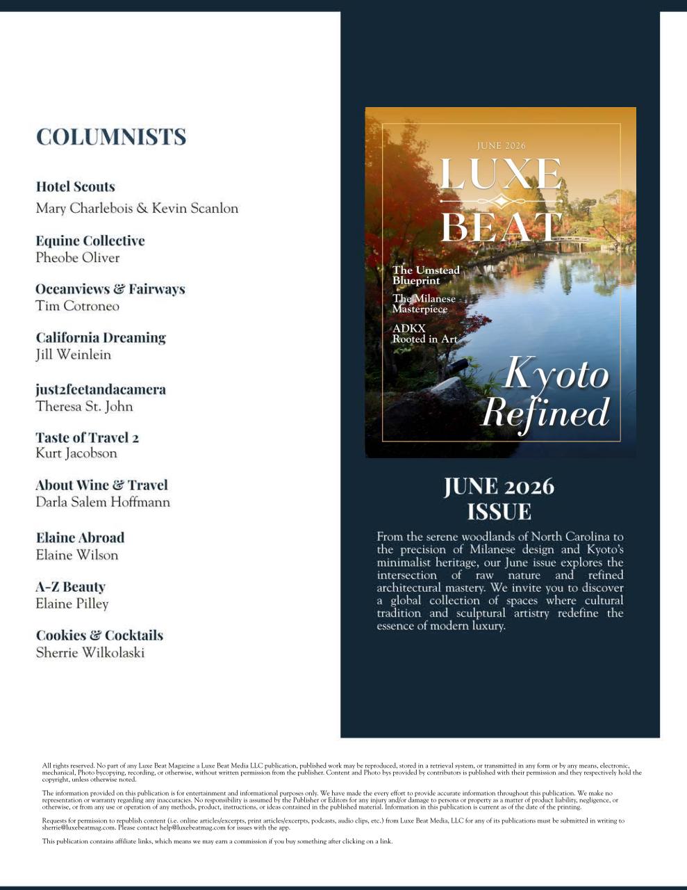 Luxe Beat Magazine  Preview Pages