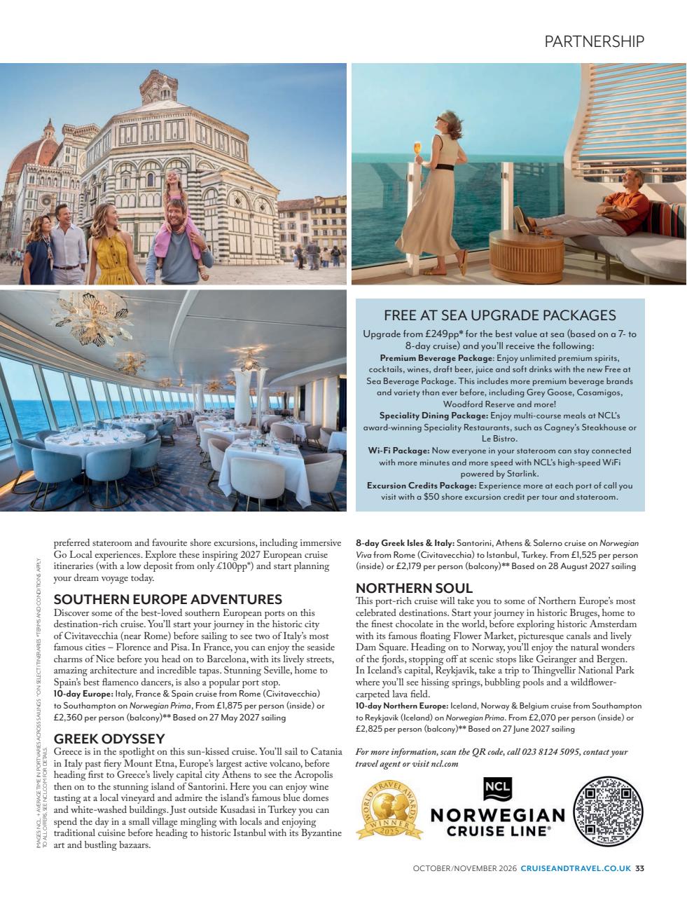 Cruise & Travel Preview Pages