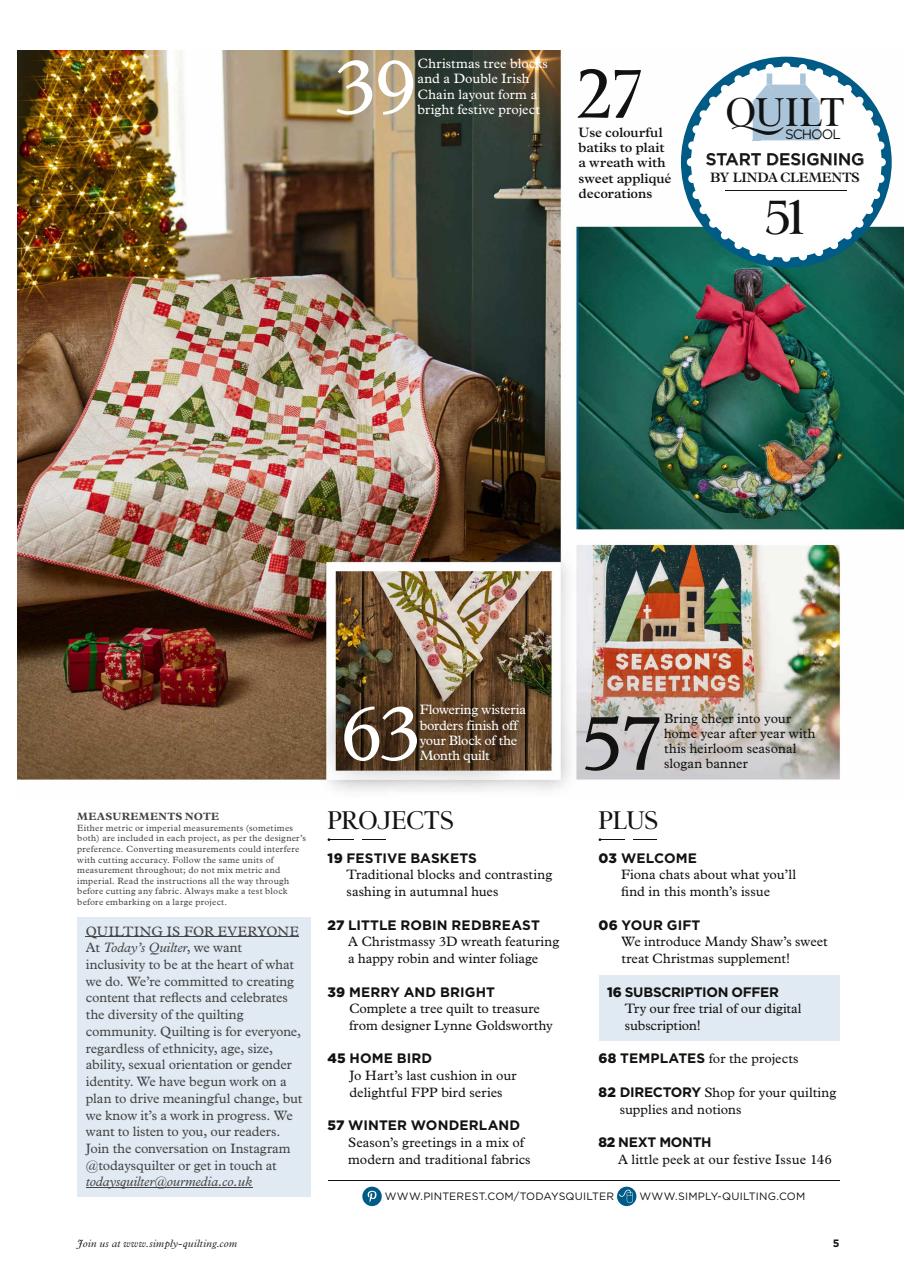 Today’s Quilter Preview Pages