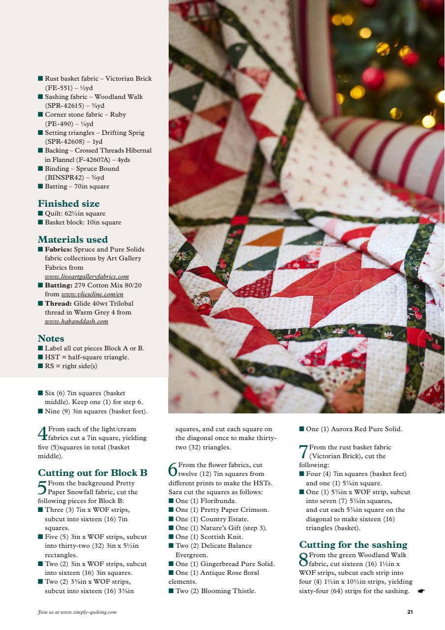 Today’s Quilter Preview Pages