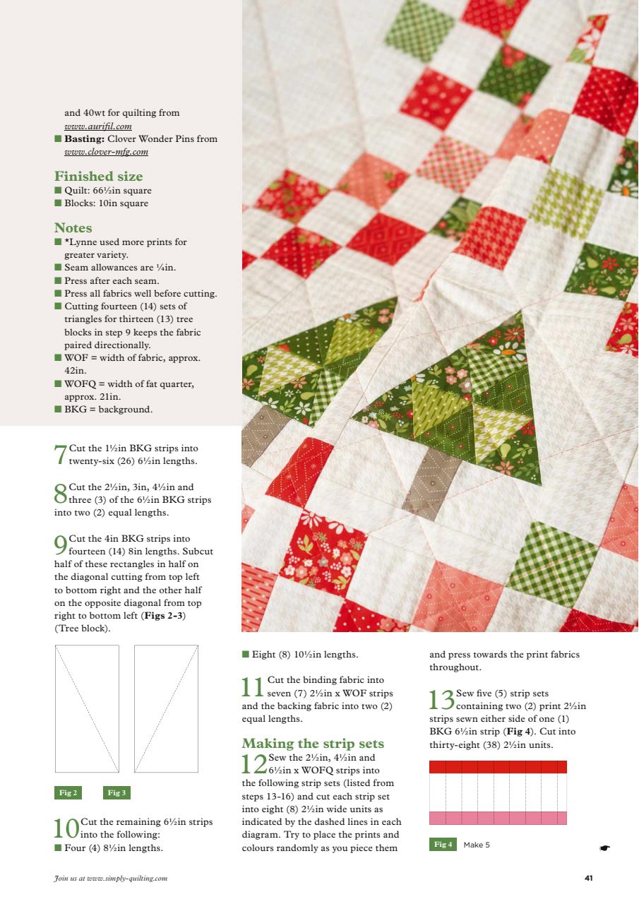 Today’s Quilter Preview Pages