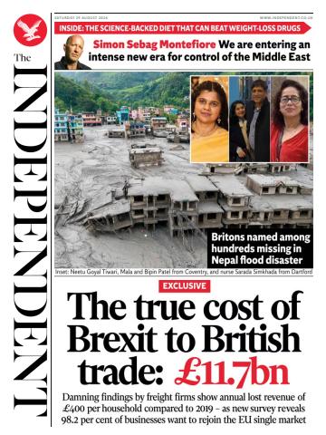 The Independent Daily Edition Newspaper issue Saturday, 29 August 2026