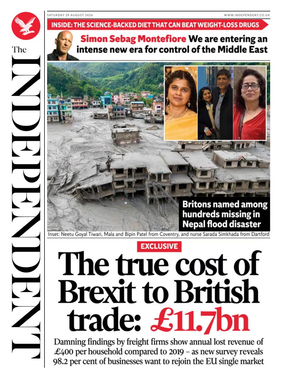 The Independent Daily Edition Newspaper Preview Pages