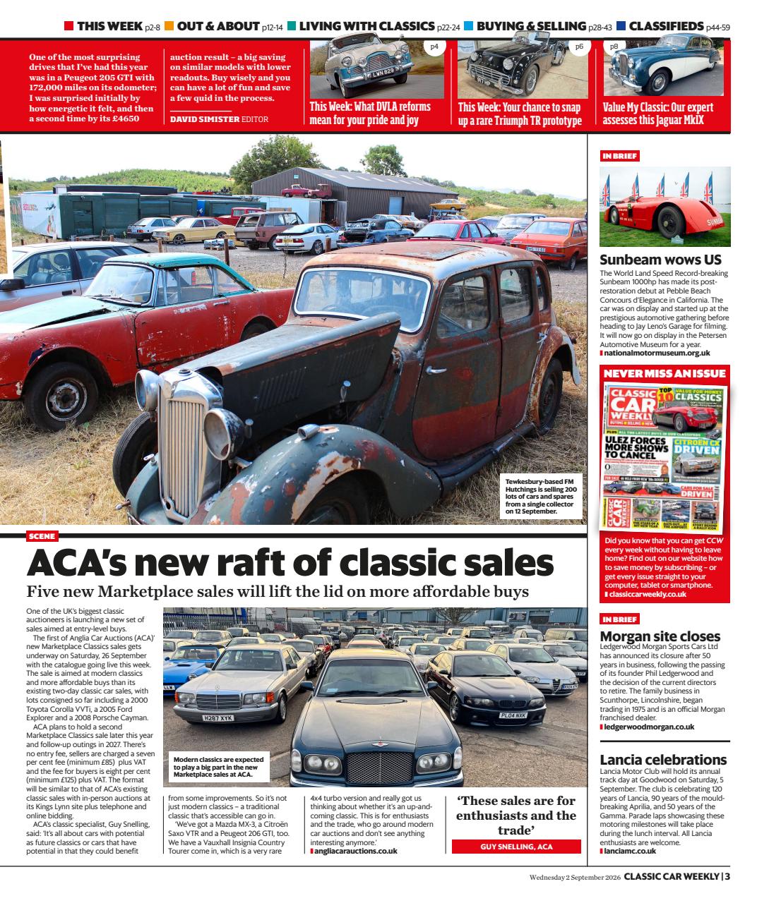 Classic Car Weekly Preview Pages