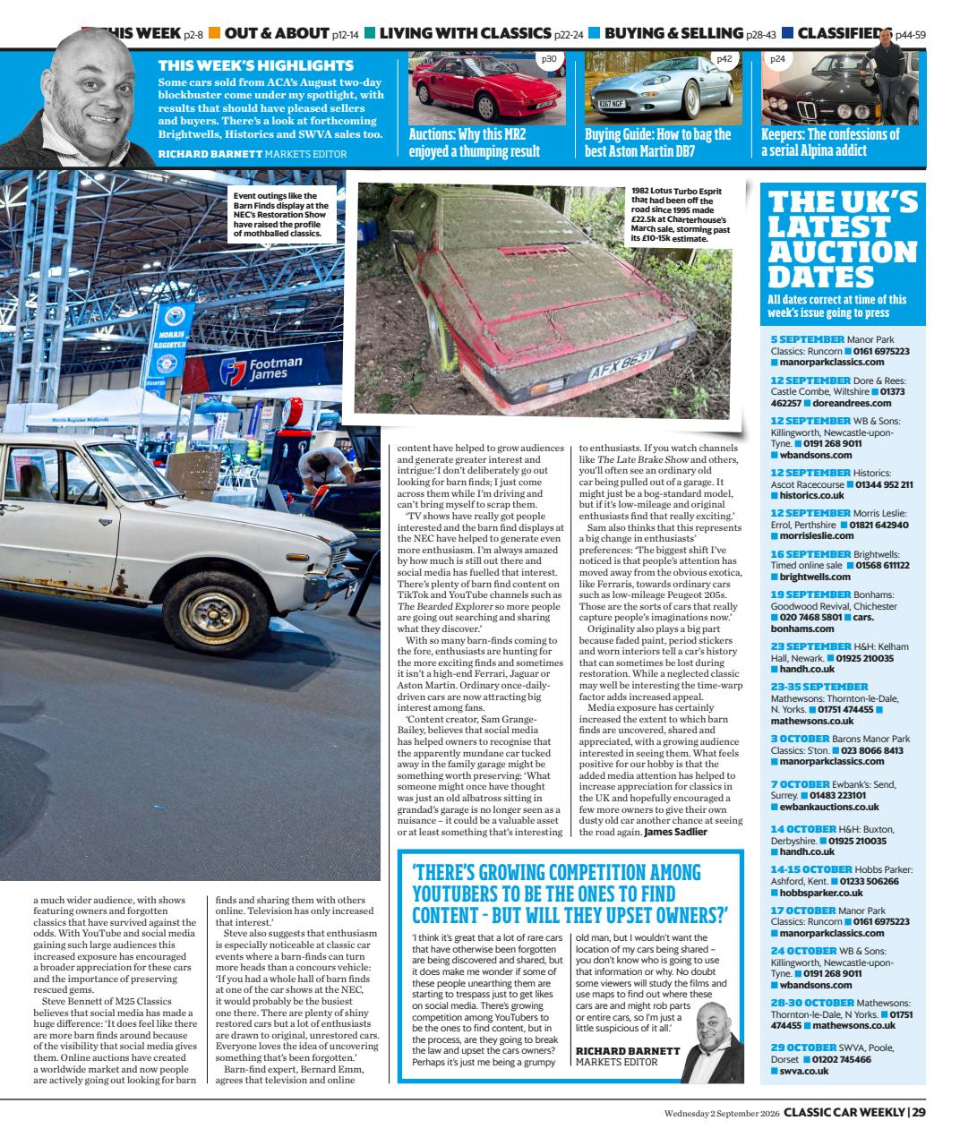 Classic Car Weekly Preview Pages