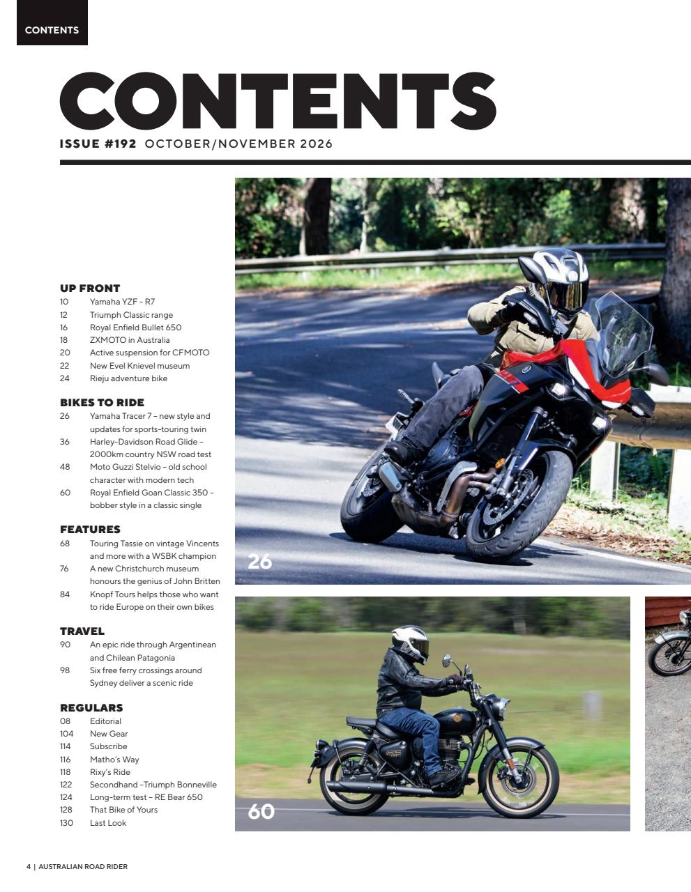 Australian Road Rider Preview Pages