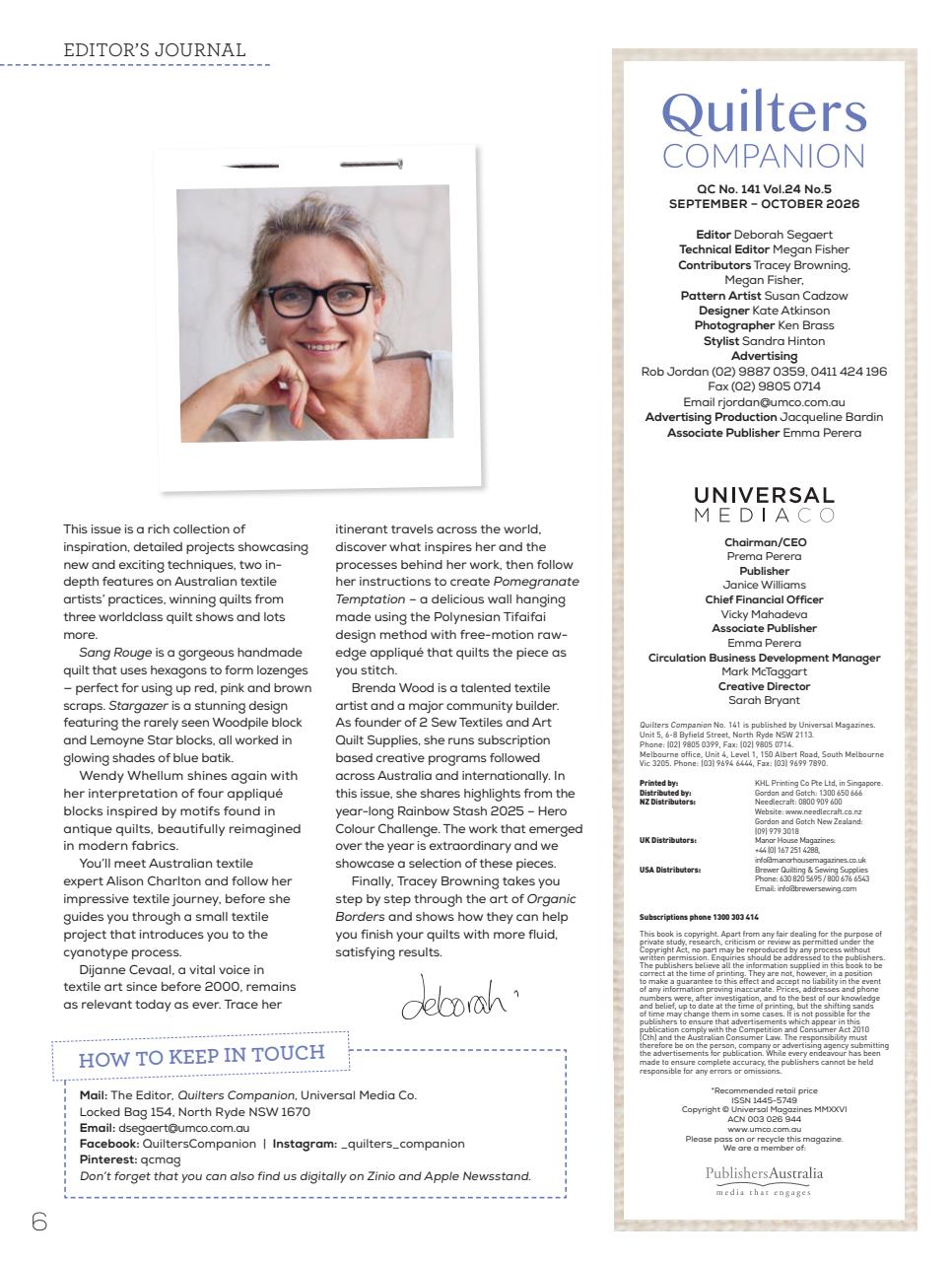 Quilters Companion Preview Pages