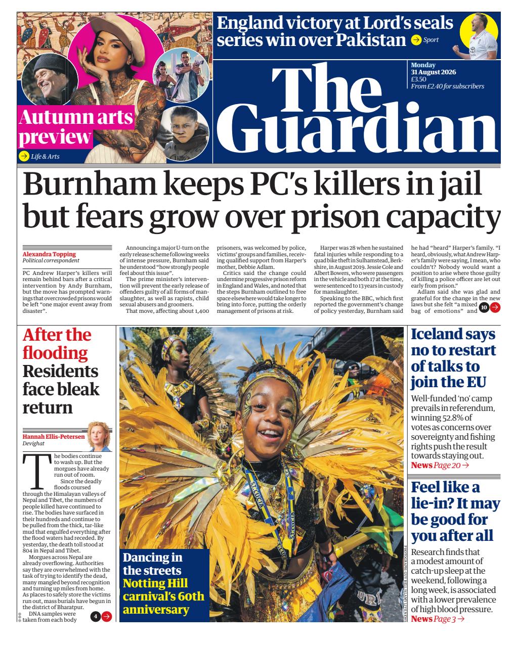 The Guardian Newspaper Preview Pages