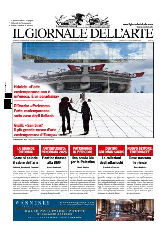 Il Giornale Dell’Arte issue settembre
