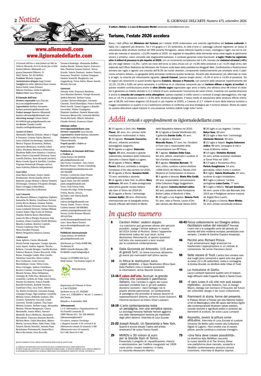 Il Giornale Dell’Arte Preview Pages