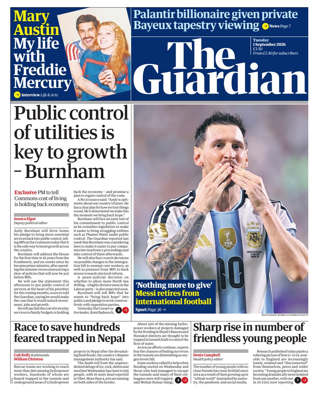 The Guardian Newspaper Preview Pages