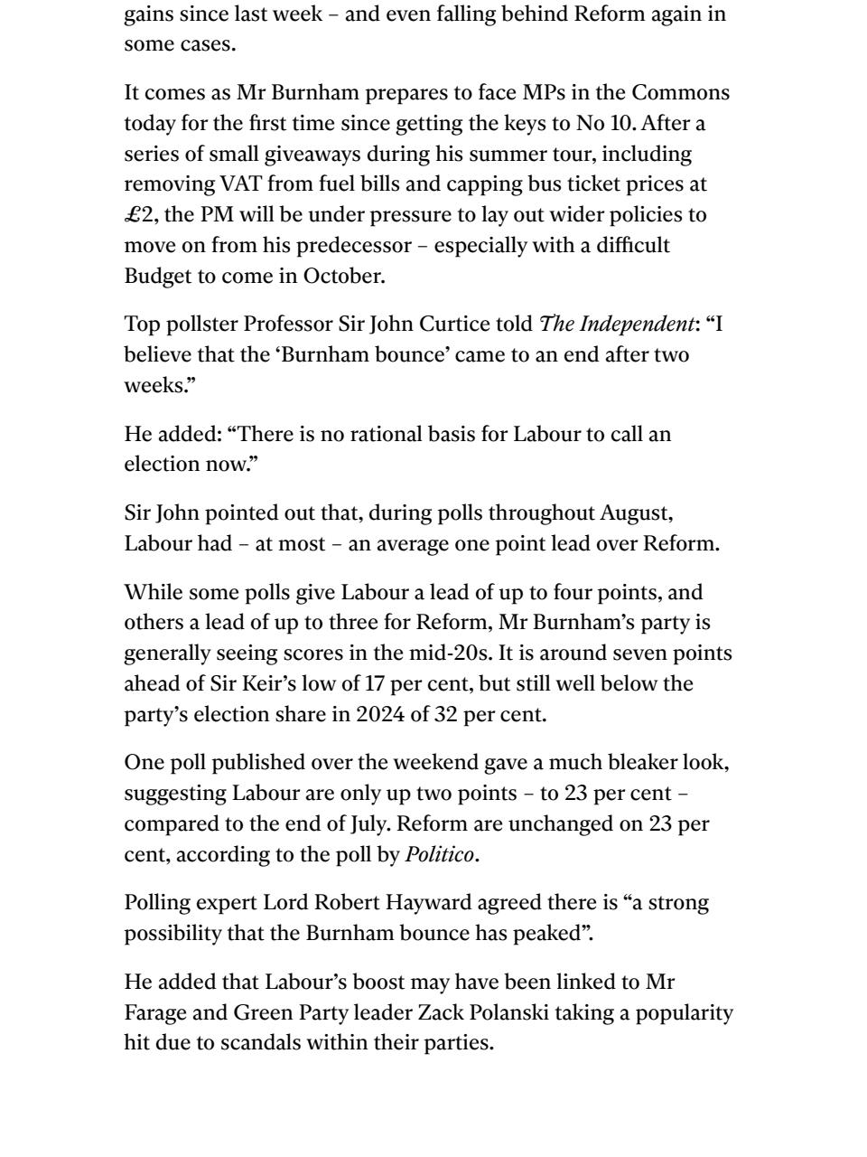The Independent Daily Edition Newspaper Preview Pages