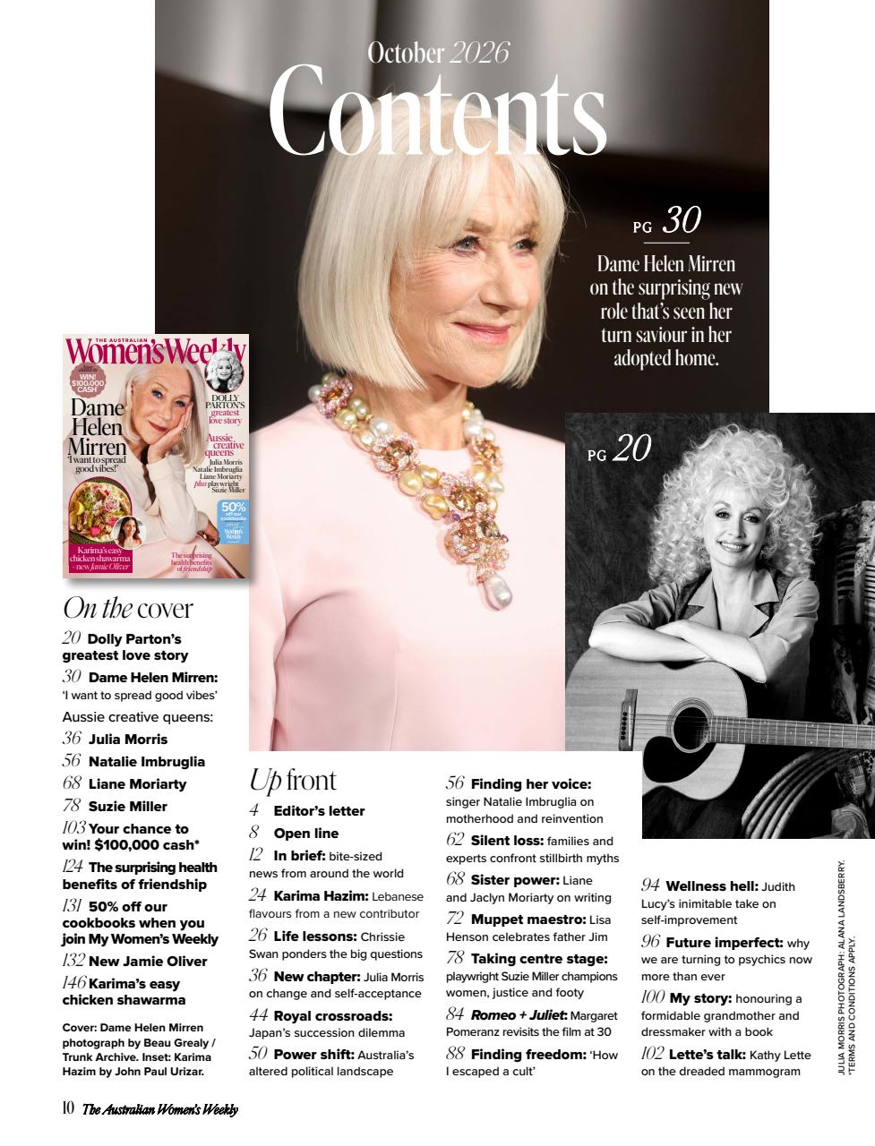 Australian Women's Weekly Preview Pages