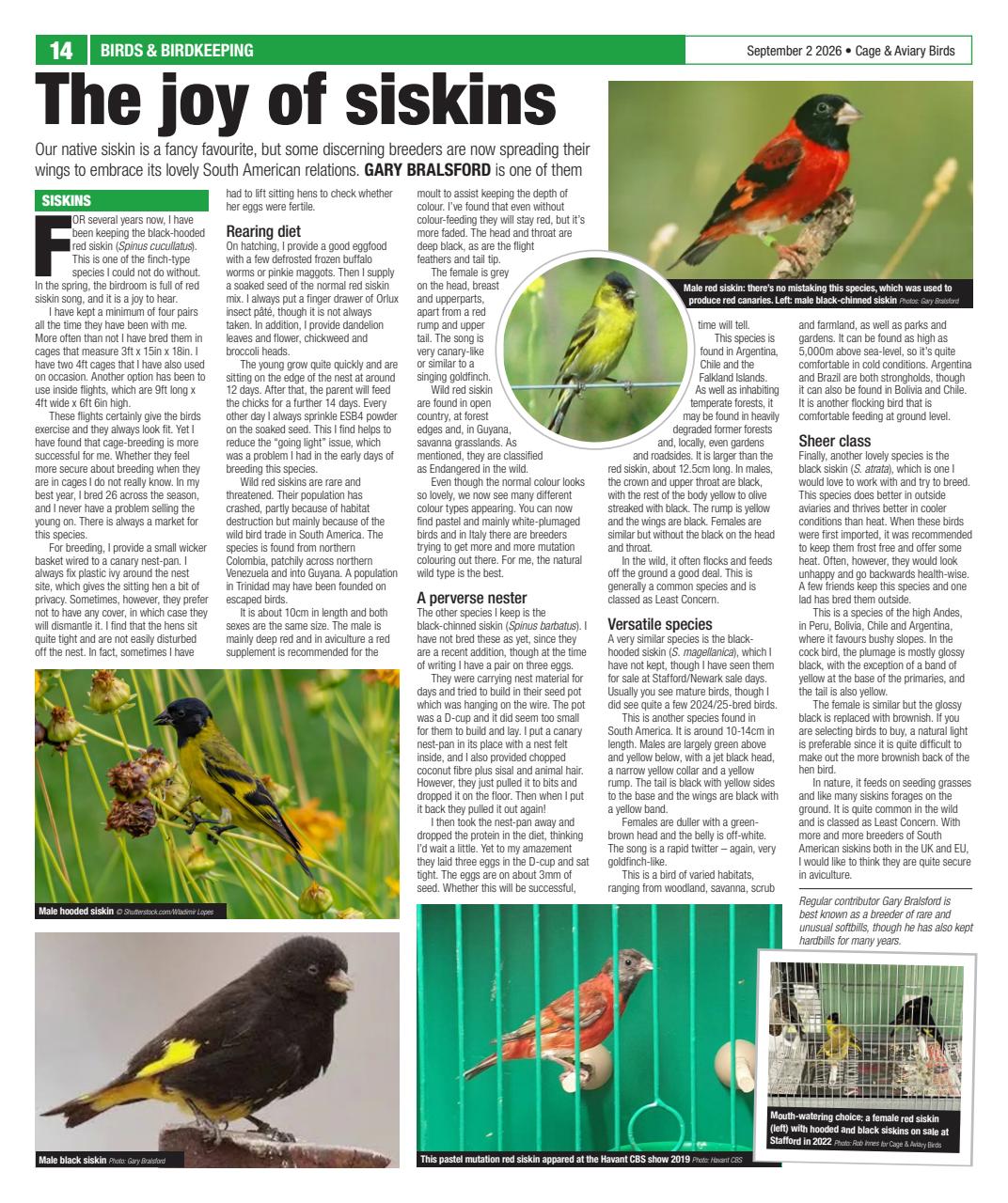Cage & Aviary Birds Preview Pages