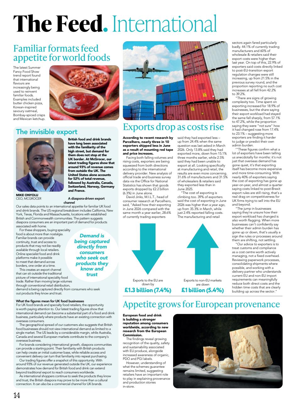 Speciality Food Preview Pages