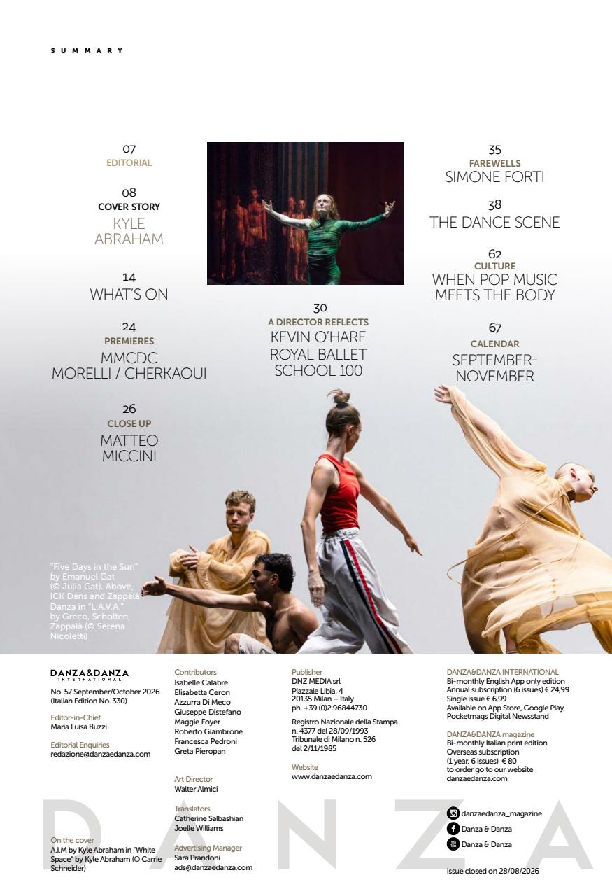 DANZA&DANZA International Preview Pages