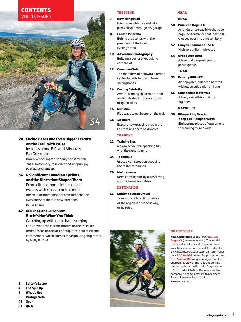 Canadian Cycling Magazine Preview Pages