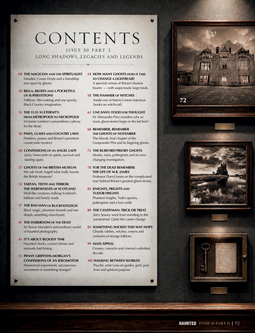 Haunted Magazine Preview Pages