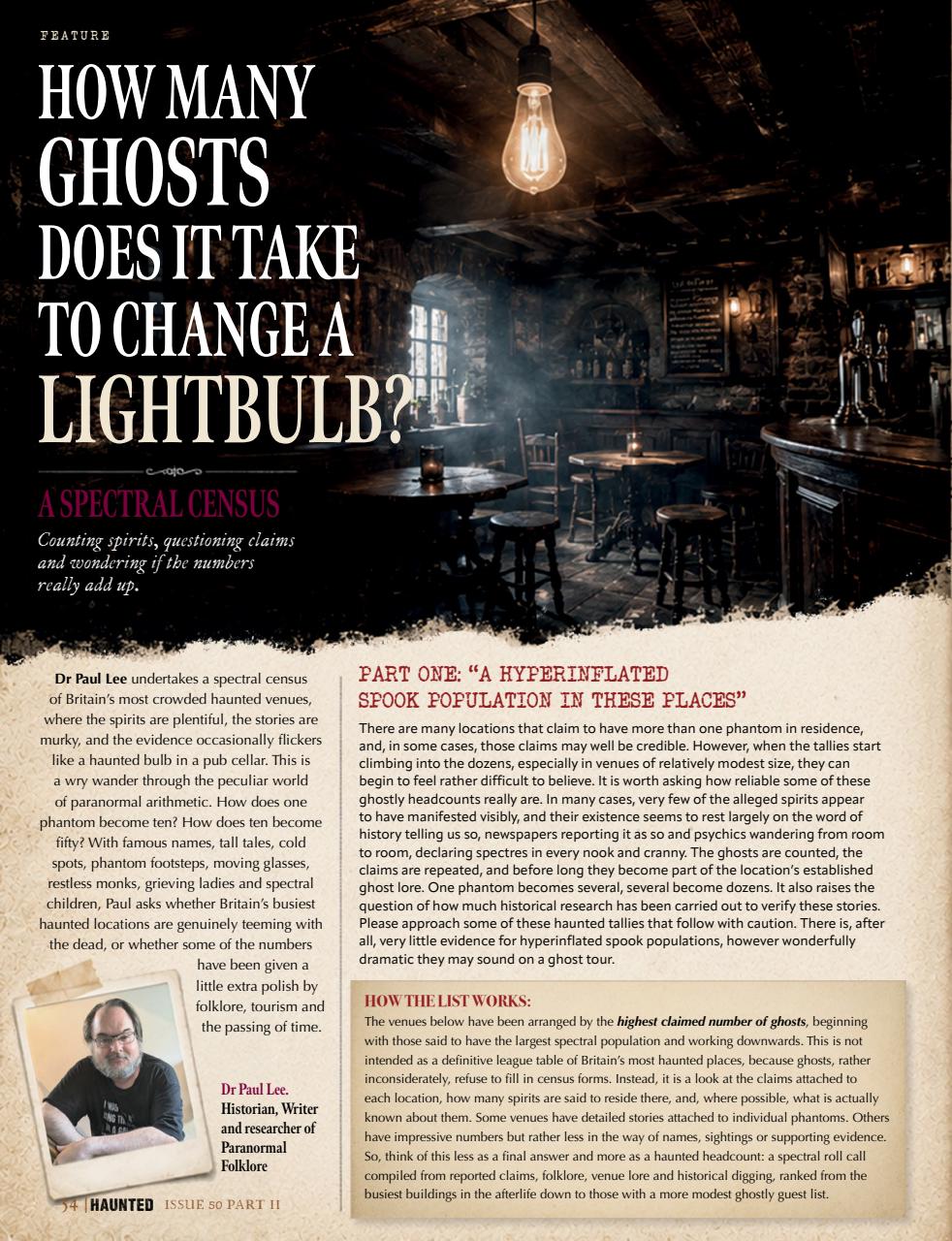 Haunted Magazine Preview Pages