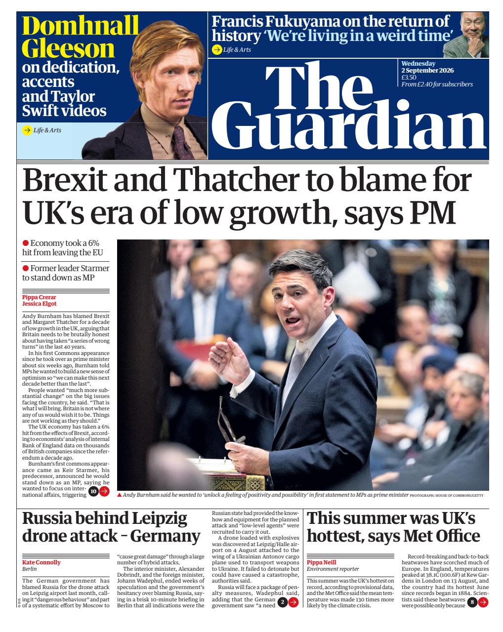 The Guardian Newspaper Preview Pages