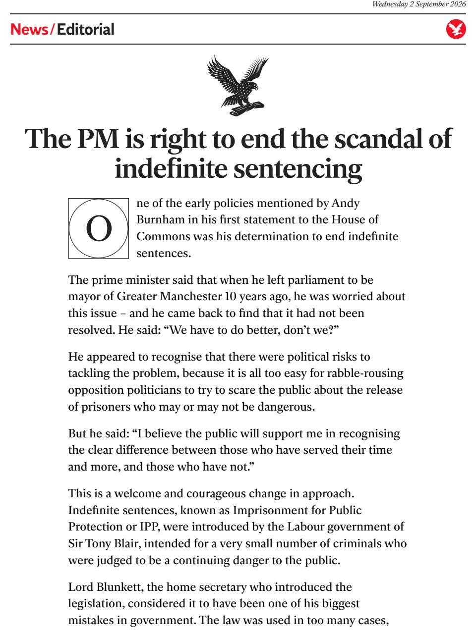 The Independent Daily Edition Newspaper Preview Pages