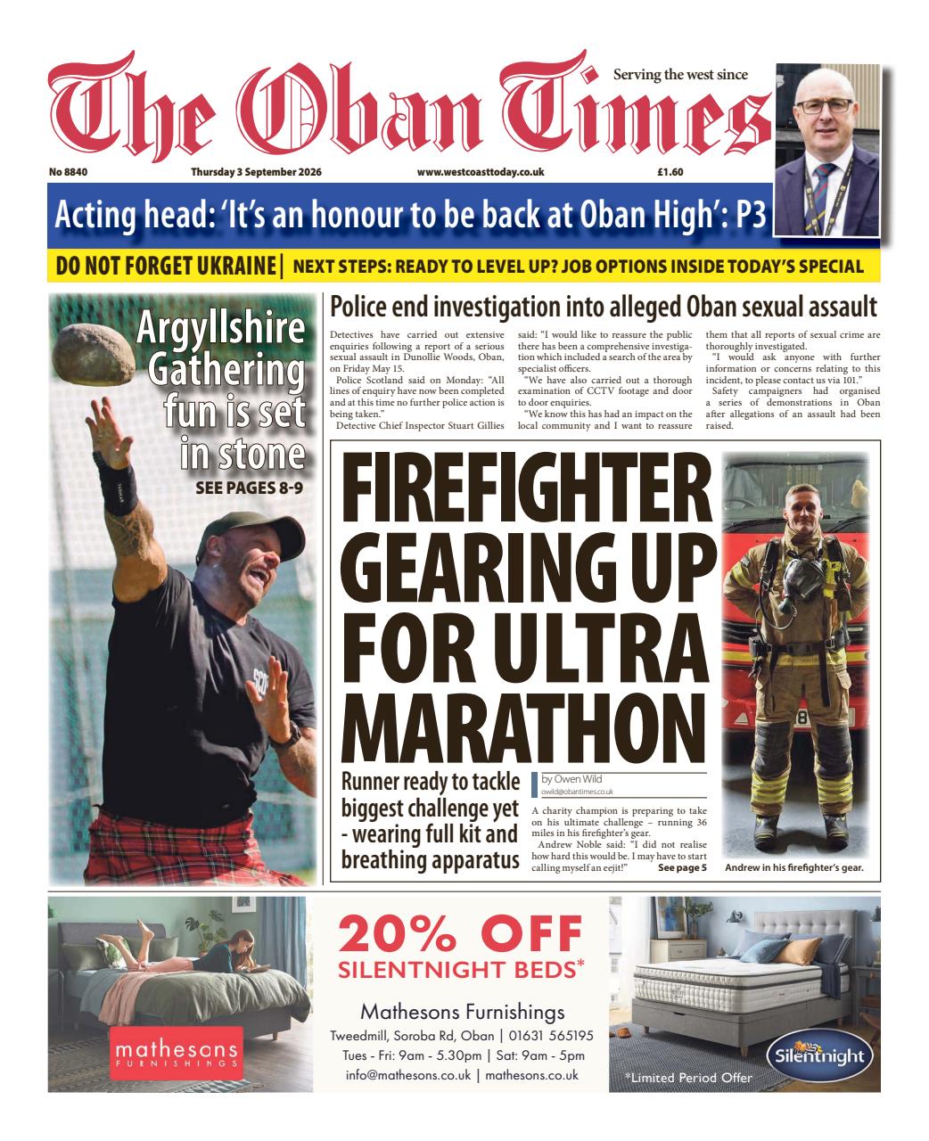 The Oban Times & Lochaber Times Preview Pages