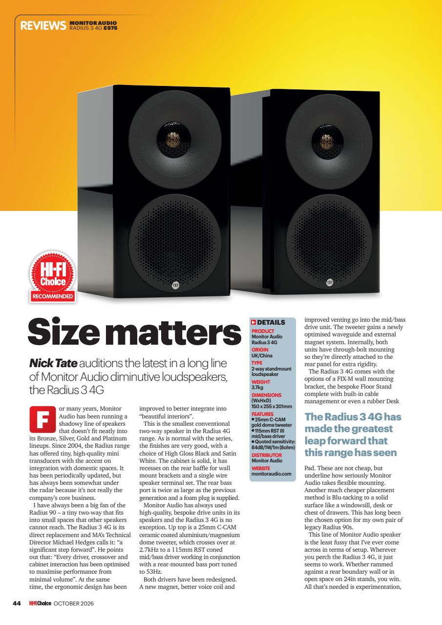 Hi-Fi Choice Preview Pages