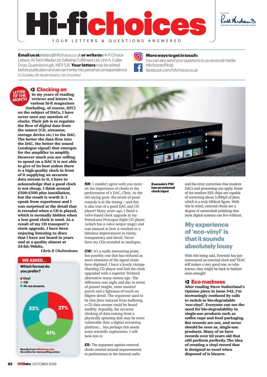 Hi-Fi Choice Preview Pages