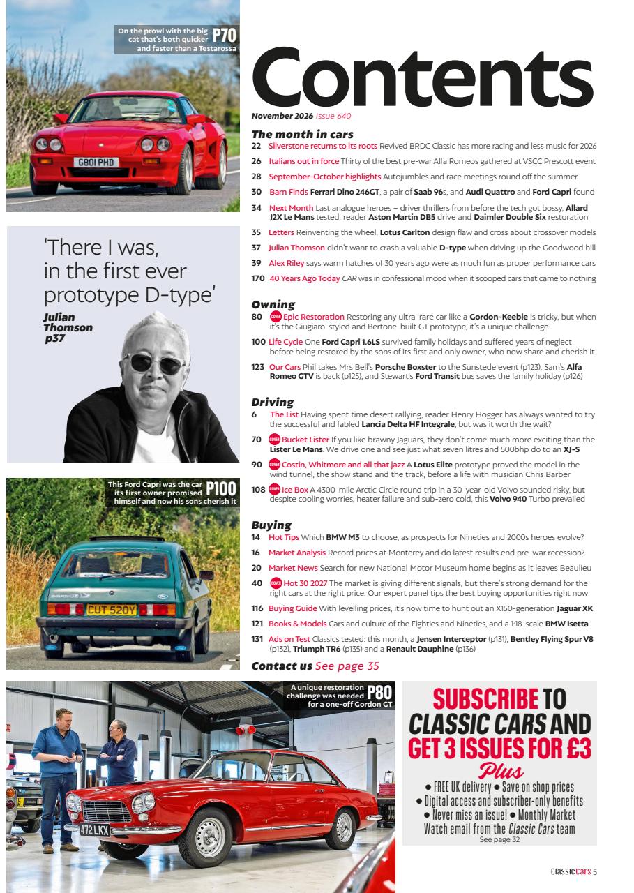 Classic Cars Preview Pages