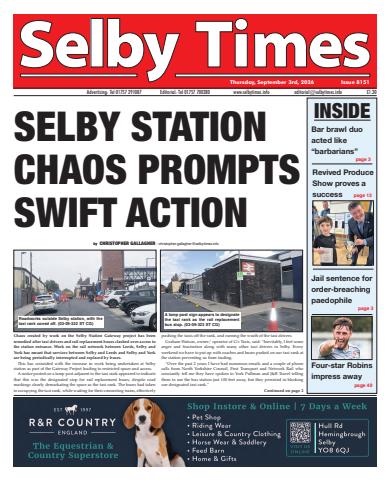 Selby Times issue September 3rd 2026