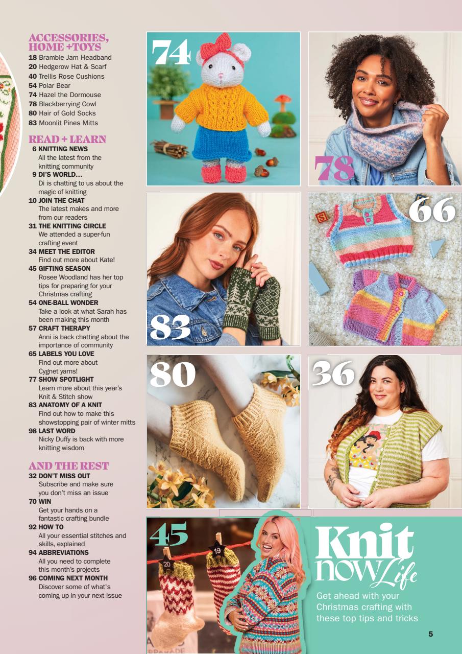 Knit Now Preview Pages