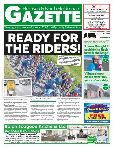 The Holderness & Hornsea Gazette issue Hornsea Gazette September 3, 2026