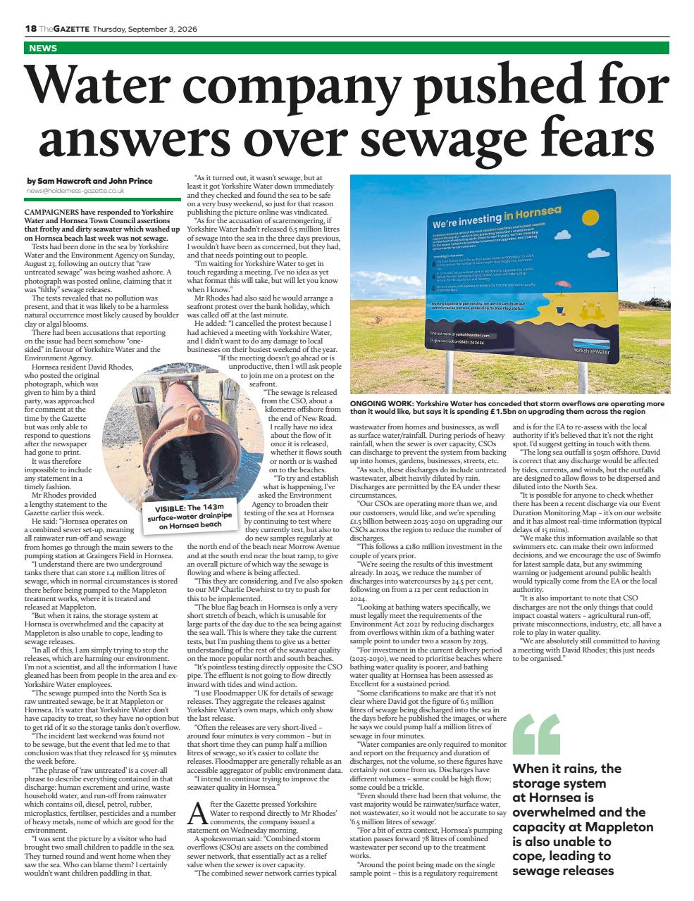 The Holderness & Hornsea Gazette Preview Pages