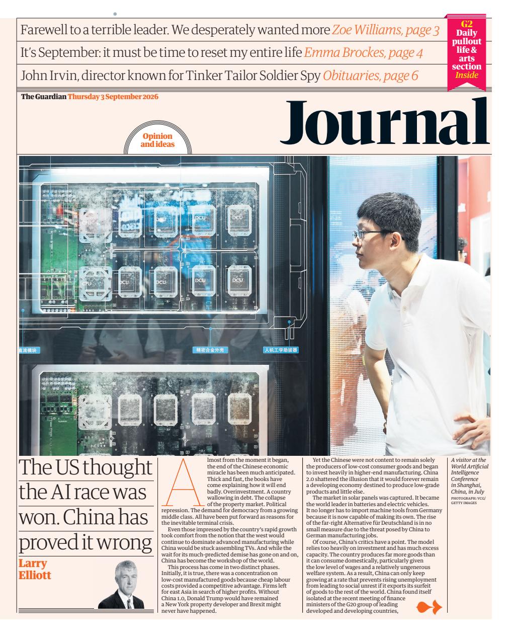 The Guardian Newspaper Preview Pages