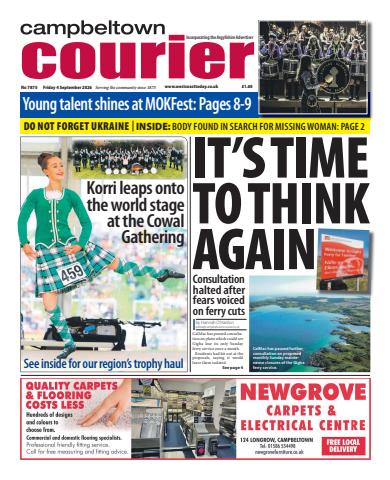 Campbeltown Courier issue Friday, September 04, 2026