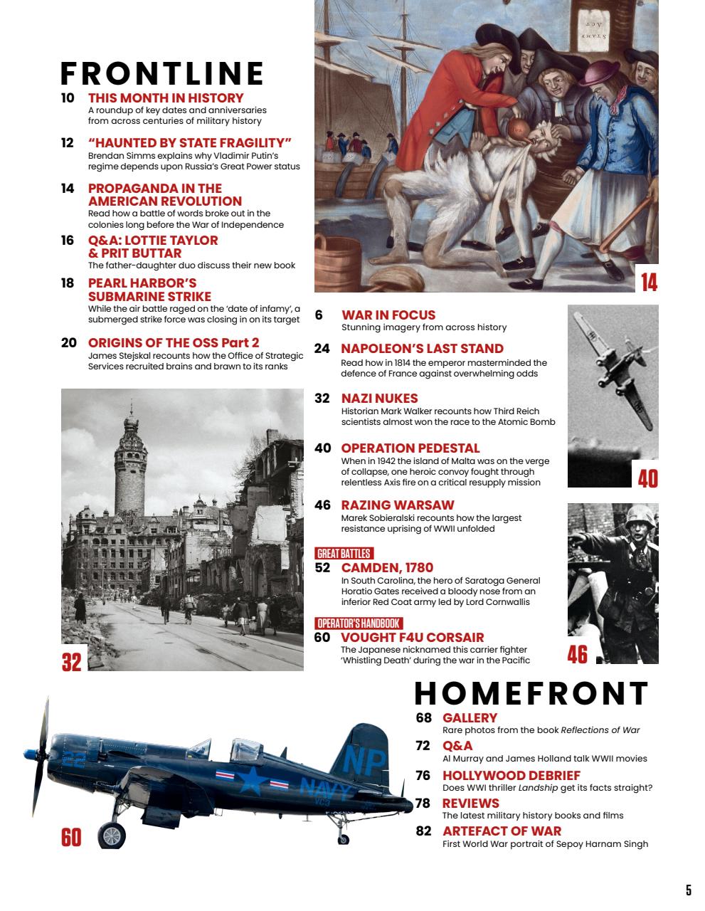 History of War Preview Pages