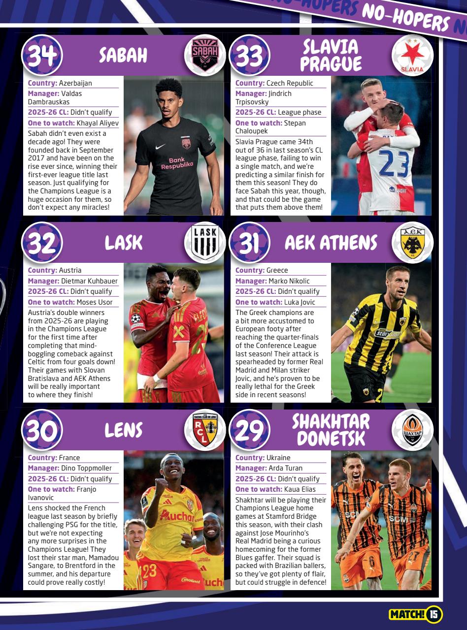 Match Preview Pages