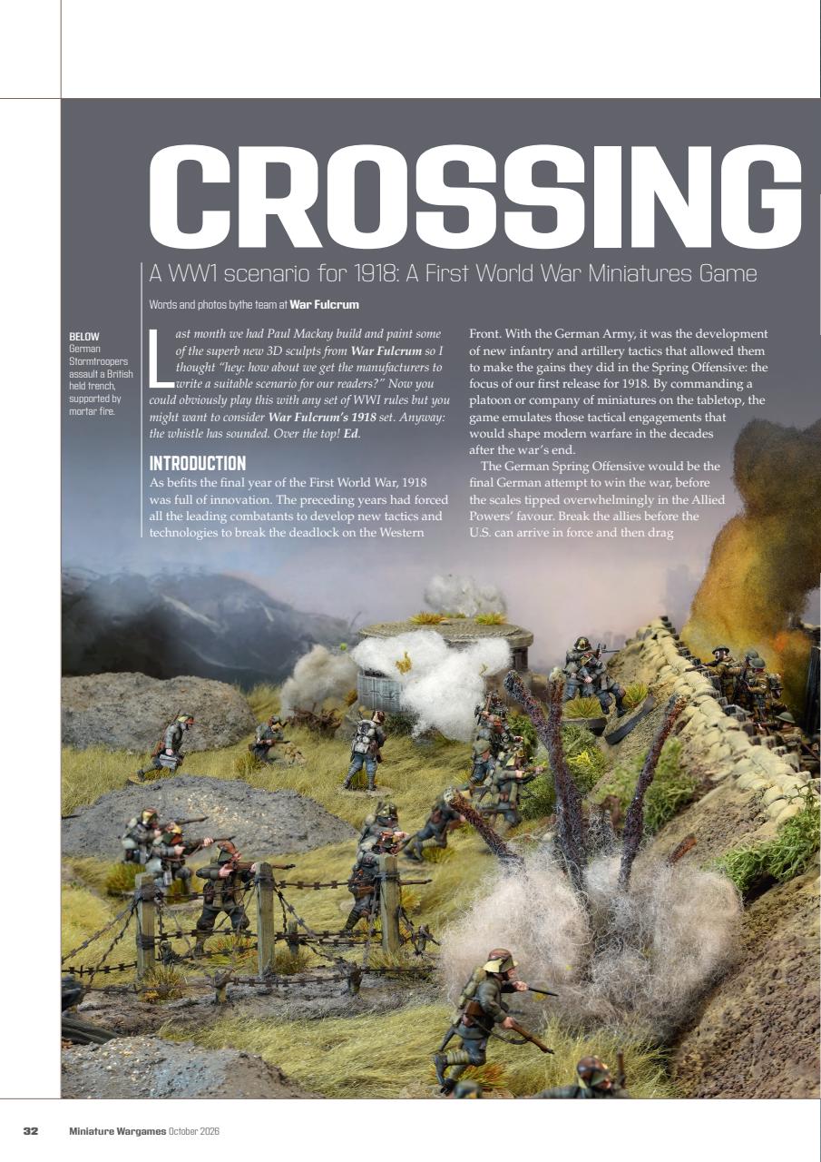 Miniature Wargames Preview Pages
