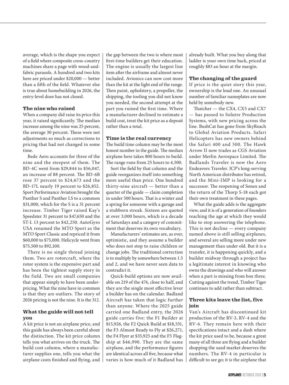 Kitplanes Preview Pages
