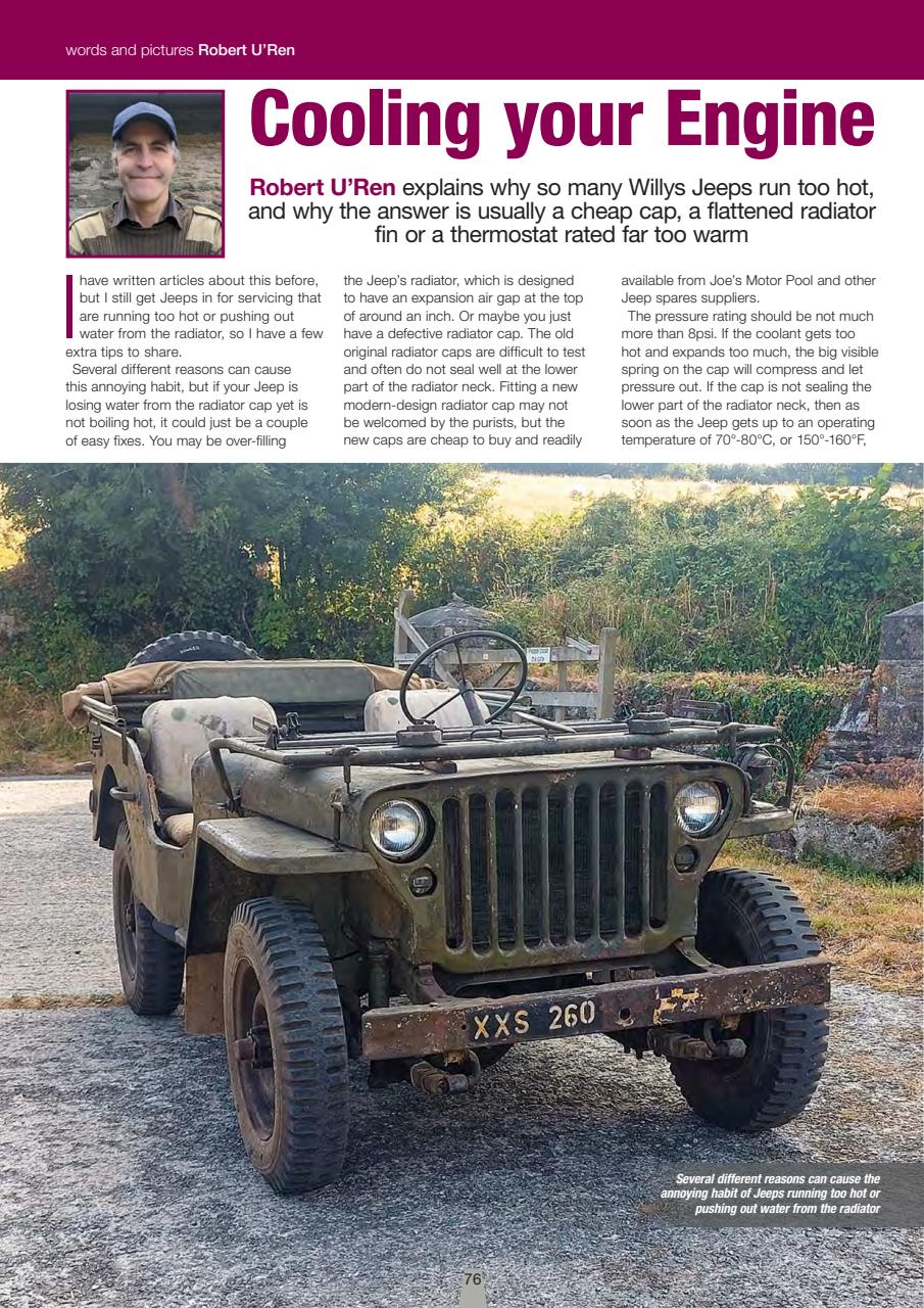 Classic Military Vehicle Preview Pages