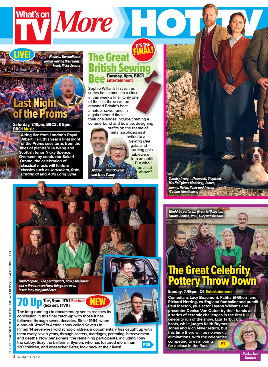What's on TV Preview Pages