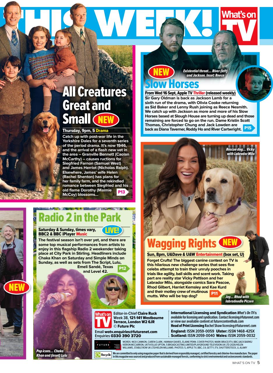 What's on TV Preview Pages