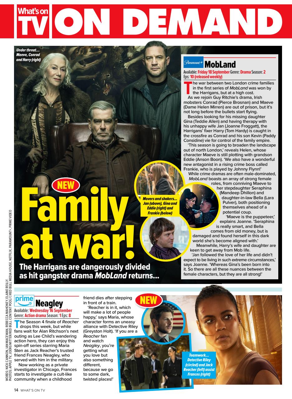 What's on TV Preview Pages